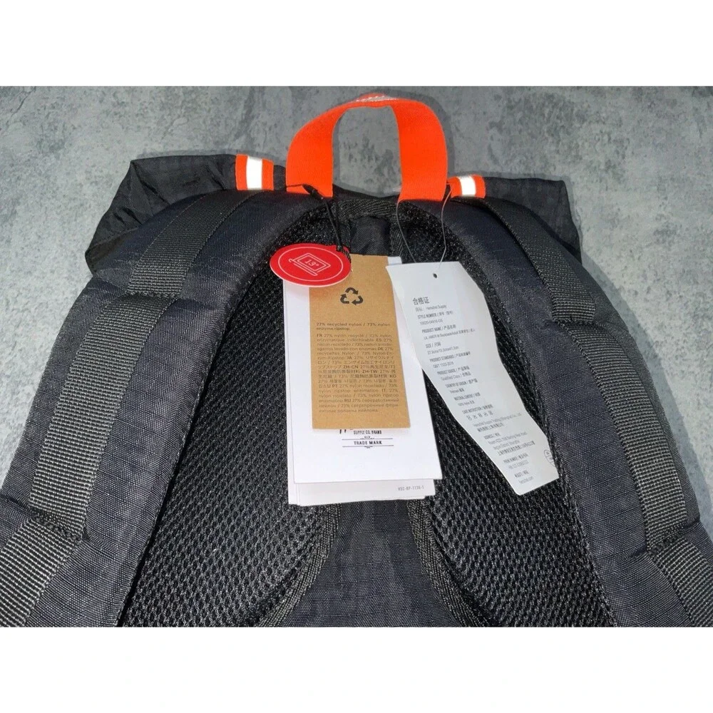 Herschel Supply Co. Little America Mid Backpack Black/Safety Orange